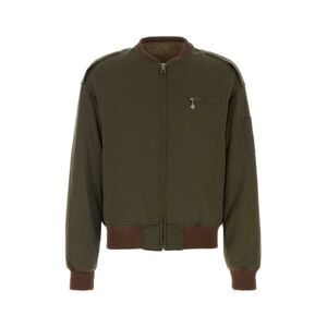 Visvim Men Olive Green Wool Blend Gunner Down Jacket